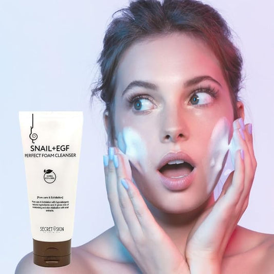 SECRET SKIN Snail+EGF Perfect Cream Wrinkle Bounce Firming Fine line Care Korean Skin Care (#03 Foam Cleanser)