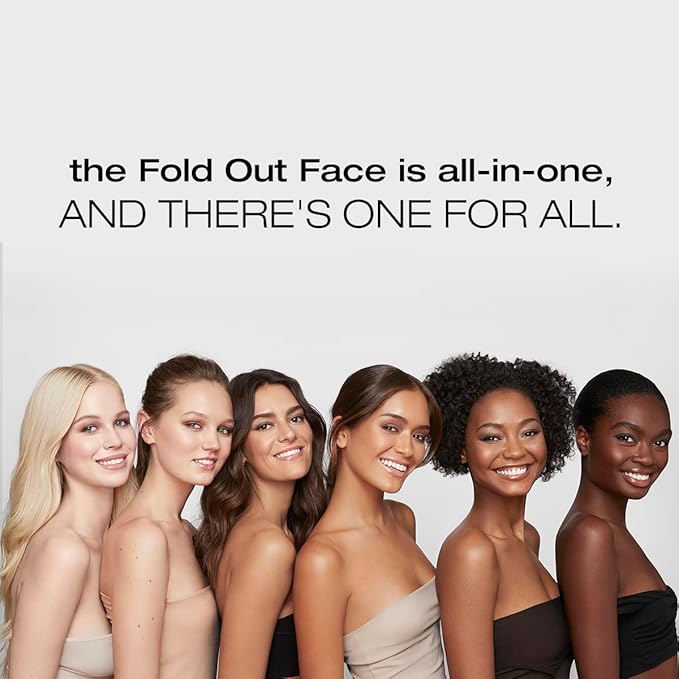 Woosh Beauty, Fold out Face Original Makeup Palette, Travel, All in One, Neutral Cream & Powder (#4 Medium Deep)