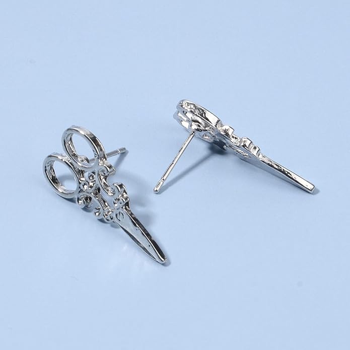 Punk Scissors Stud Earrings Gold Barber Earrings Minimalist Petite Earrings Personalized Earrings for Women and Girls Hair Stylist Gifts