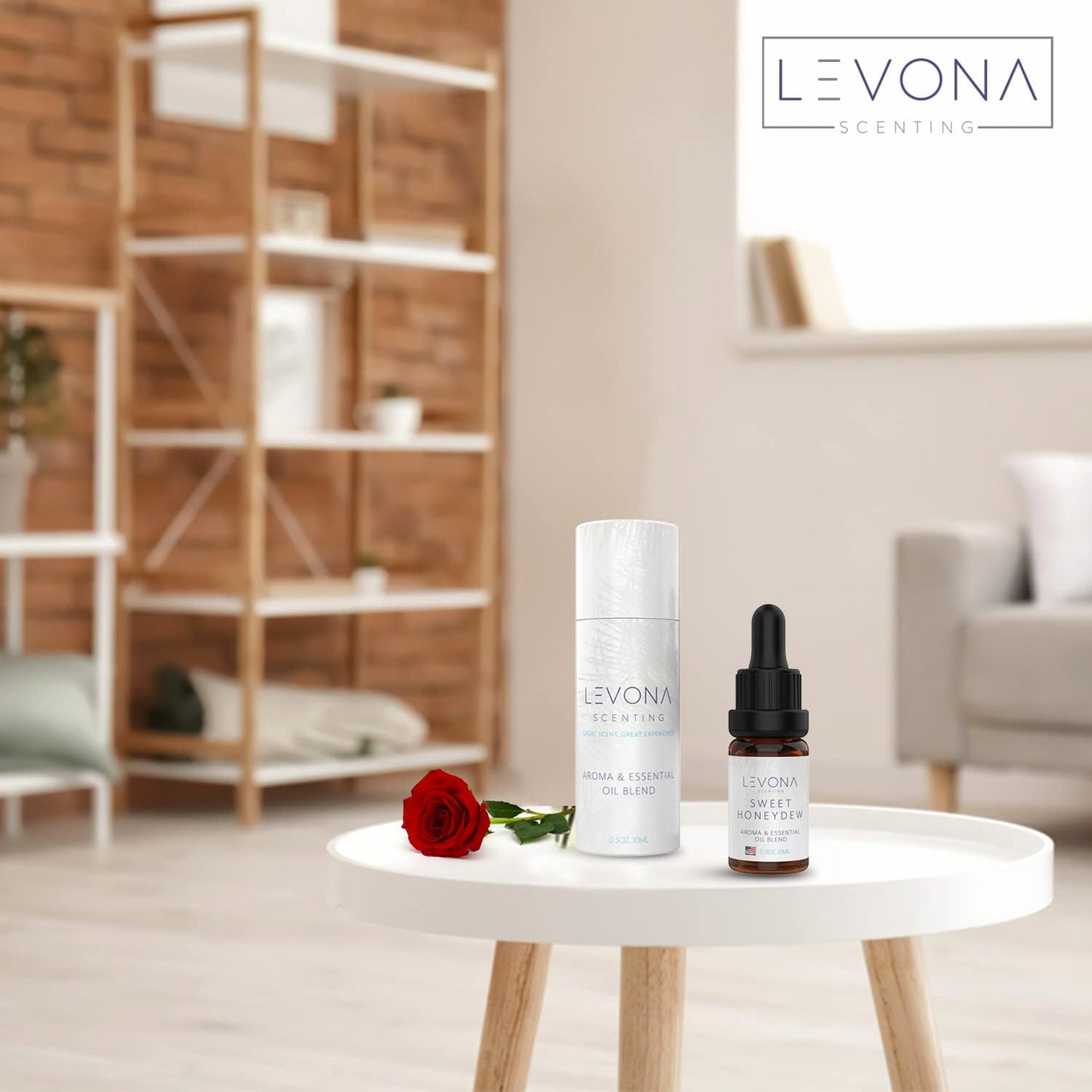 Levona Scent Essential Oils - Scents for Home, Hotel & Office Use - Perfect for Home Diffuser & Humidifiers - Aroma Fragrance Oil, Ideal for Massage, Relaxation, and Spa - Sweet Honeydew, 10ml
