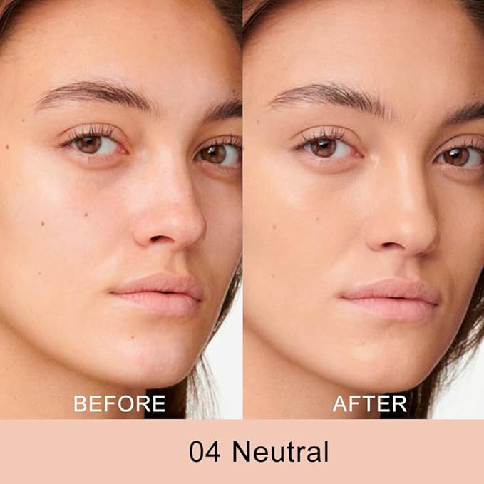 Kaely Color Correcting Concealer,Cream Pot Concealer Full Coverage,under Eye Concealer Palette for Conceals Dark Circles,Waterproof Foundation Face Makeup,04 Neutral