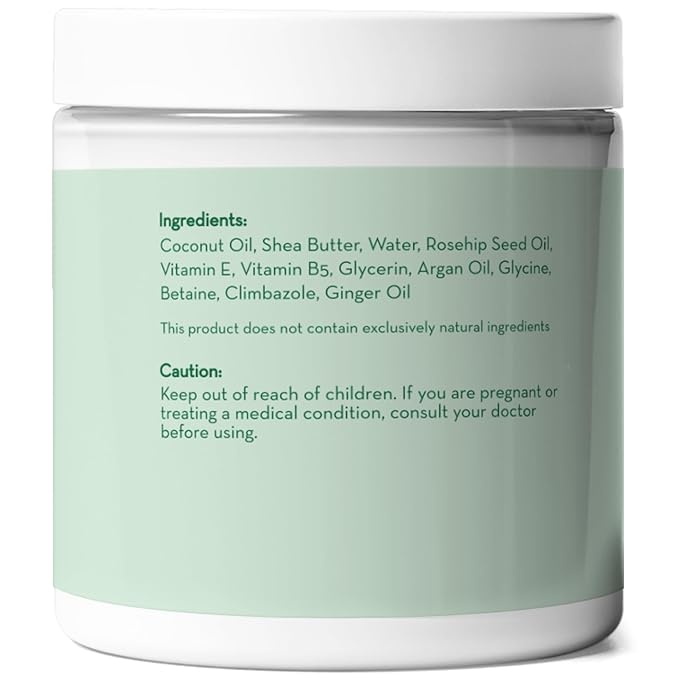 Pure Body Naturals Coconut Oil Hair Mask, Deep Conditioning Hair Treatment for Dry Damaged and Color Treated Hair, Sulfate Free Hair Conditioner, Moisturizes, Repairs, 8.8 Fl Oz