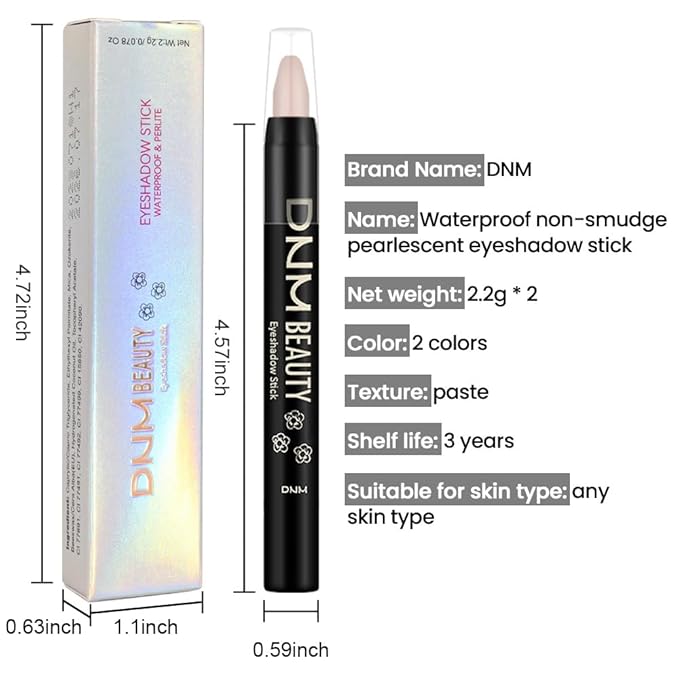Kaely 2Pcs Cream Eyeshadow Sticks Set for Eyes Waterproof,Ginger Matte & Caramel Matte Eye shadow Stick Pencil Pen Bulk sombras en crema para ojos 29+30