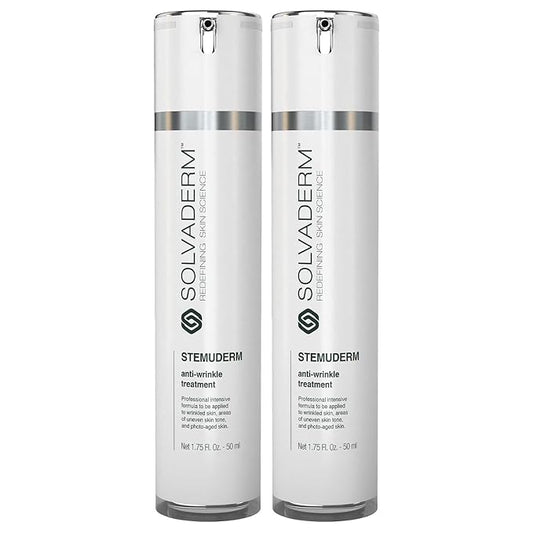 Stemuderm Face & Eye Cream - Anti Aging Skincare - Daily Moisturizer for Fine Lines, Wrinkles & Eyebags - Supports Production of Collagen & Elastin - Organic Stem Cell Complex - 1.7 oz (Pack of 2)