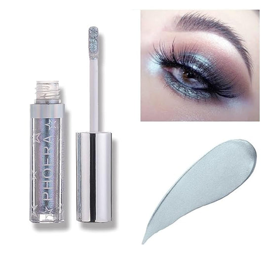 Glitter Eyeshadow，Makeup For Eyes Liquid Shimmer Sparkle Glow Light Colors Pencil Stick Shiny Long Lasting Waterproof Shining Eye Shadow Sets Metallic Pigments Metals Gloss Sparkling Pen Kit (A111)