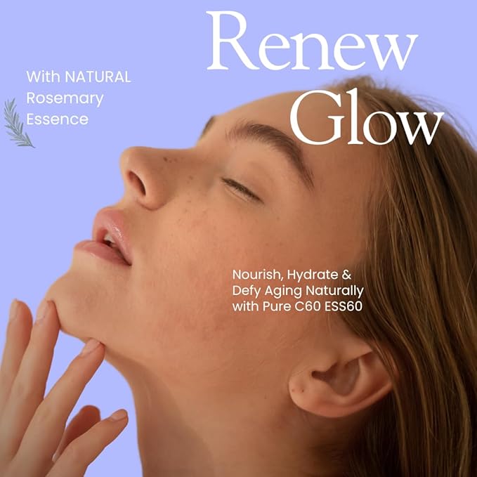 Advanced Facial Serum, Natural Serums for Skin Care with Pure C60 ESS60, Deeply Nourishing and Age-Defying Serum for Face, Facial Serum Infused with 21 Natural and Vegan Ingredients, 1 oz