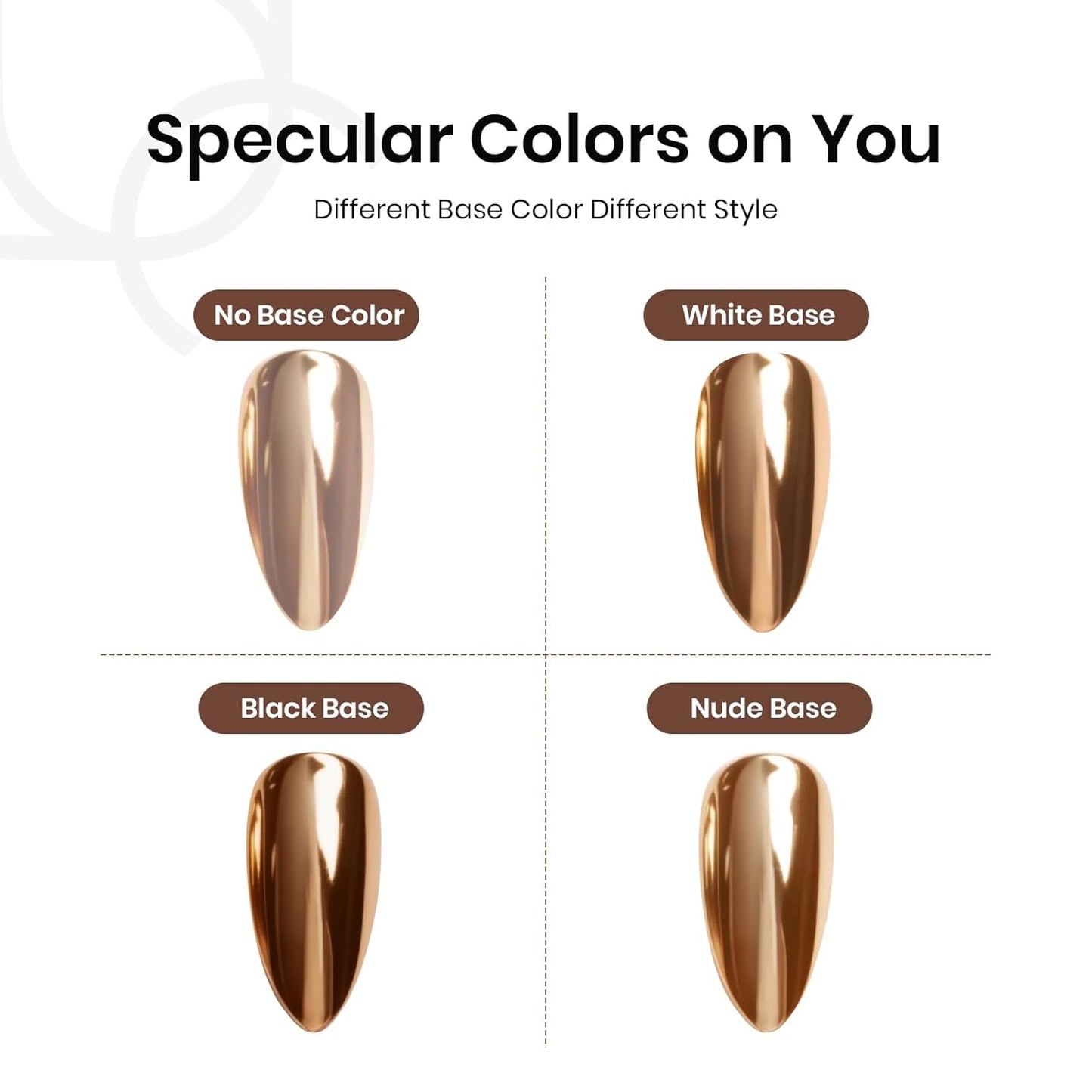 Beetles Beauty & Personal Care›Foot, Hand & Nail Care›Nail Art & Polish›Nail Art Accessories›Glitters Gold Chrome Powder for Nails Metallic Nail Polish 1g Chrome Nail Powder Mirror Effect Nail