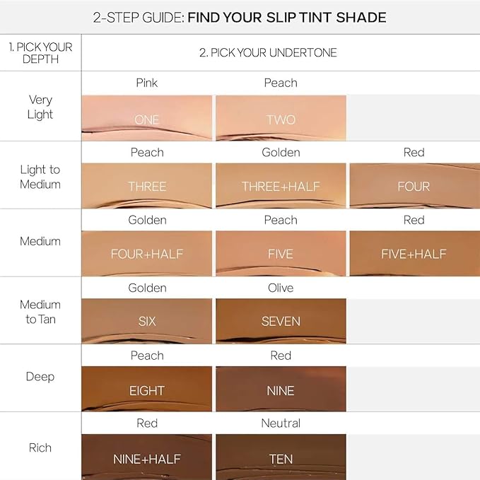 Saie Slip Tint Tinted Moisturizer with SPF 35 - Light Coverage, Glowy Skin Tint & Mineral Sunscreen for Face with Hydrating Hyaluronic Acid - Summer Makeup Essential - Shade Five + Half (1.35 oz)