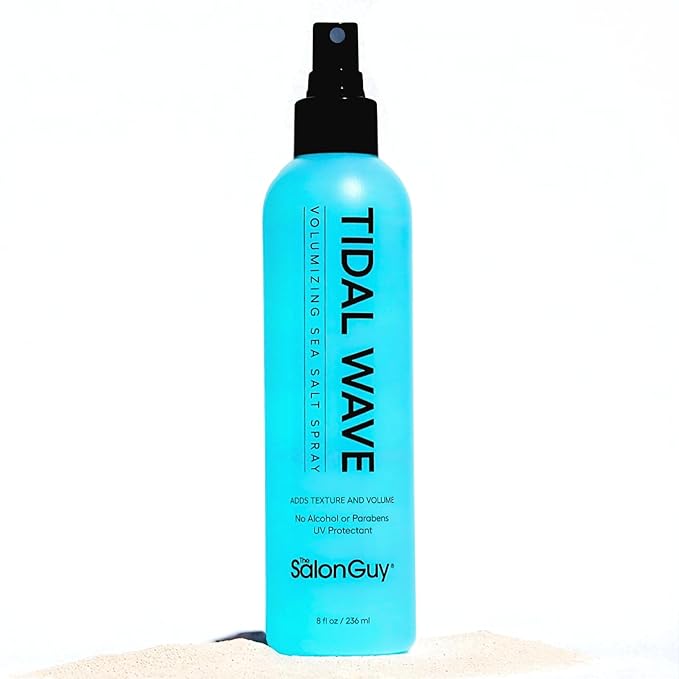 THESALONGUY Tidal Wave Sea Salt Spray – Texturizing & Volumizing Hair Spray for Beach Waves, Natural Texture & Lift – Styling Spray for Men & Women, 8 oz