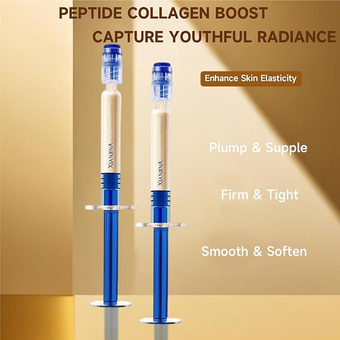 Polypeptide Collagen Elastic Essence Cream - Xianjina Anti-Wrinkle Firming Face Lotion for Women with Micro-Molecular Peptides (4PC)