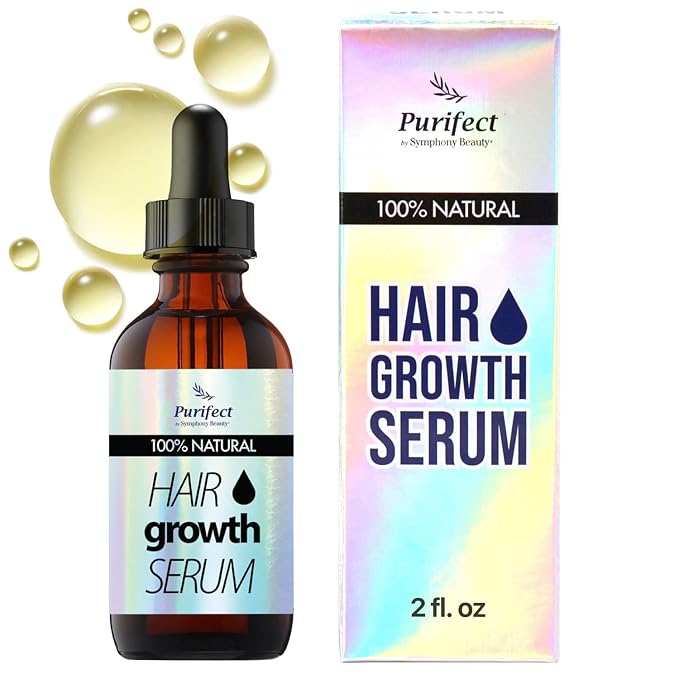 100 Natural Botanical Hair Growth Serum for Nourishing Hair Scalp and Protecting Hair loss, Moringa Camellia Rosemary Castor Tea Tree Peppermint Jojoba Blended , Made In USA (2oz)