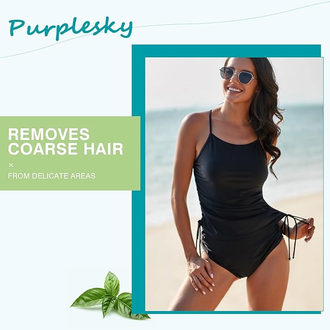 PURPLESKY Hair Removal Wax, 40oz Hard Wax Beads for Bikini, Body, Face, Fast Melt Waxing Beans Bulk (Lavender Scent)