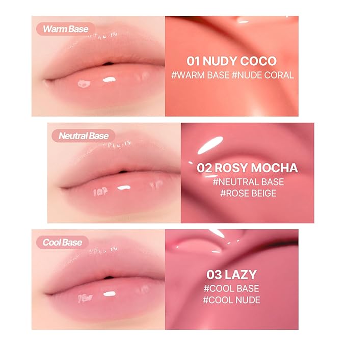 2aN Glaze Bouncing Tint – Lightweight, Moisturizing Lip Tint with High-Shine Finish, Smooth, Light Plumping, Comfortable Wear, Korean Makeup (Cherry Bite, 0.16 oz)