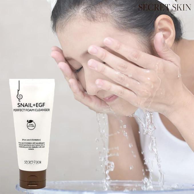 SECRET SKIN Snail+EGF Perfect Cream Wrinkle Bounce Firming Fine line Care Korean Skin Care (#03 Foam Cleanser)