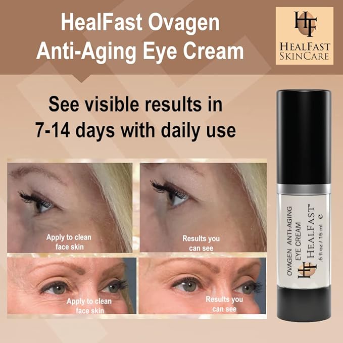 The Original Ovagen Anti-wrinkle Eye Cream with Retinol (.5 Oz) | Smooth Fine Lines and Hyaluronic Acid to Brighten Dark Circles and De-Puff Bags Skincare