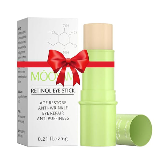 Retinol Eye Stick Anti Aging Eye Cream For Dark Circles and Puffiness, Fade Fine Lines and Firm Skin, Under Eye Balm Glow, Brightening Stick for Daily Anti-wrinkle Cream