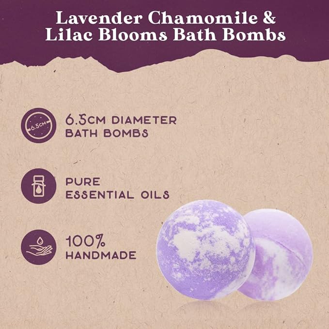 Purple Canyon Bath Gift Set for Women | Relaxing Lavender and Lilac Self-Care Gift for Women