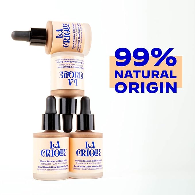 Bronzing Face Serum - Hydrating Serum with Hyaluronic Acid - Anti-Pollution Bronzer Drops for Radiant Skin Glow - All Skin Types - 99% Natural Ingredients Face Tanner - Vegan - 1 Fl Oz