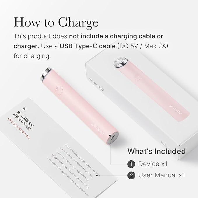 medicube Mini Booster Pro Pink | Affordable at-Home Facial Skin Care Tool for Beginners - Portable Glow Booster for Glass Skin, Boosting Skin Care Absorption, Skin Care for Teens, Korean Skin Care