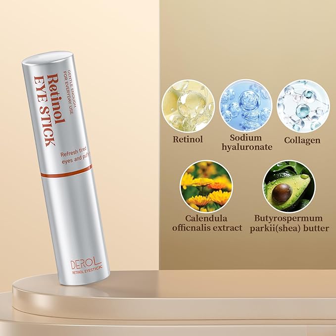 Retinol Eye Cream, Wrinkle Repair Eye Cream for Dark Circles, Under Eye Bag Cream with Retinol & Hyaluronic Acid, Eye Cream Anti Aging to Fight Fine Lines, Reduce Eye Bags,Wrinkles in 3-4 Weeks