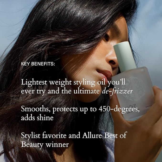 RŌZ Santa Lucia Styling Oil - Lightweight, Nourishing Hair Oil, a Foundation for Daily Styling, Frizz Control and Shine - Heat Protectant, Vegan, for All Hair Types - 2 Fl.Oz / 60 ml