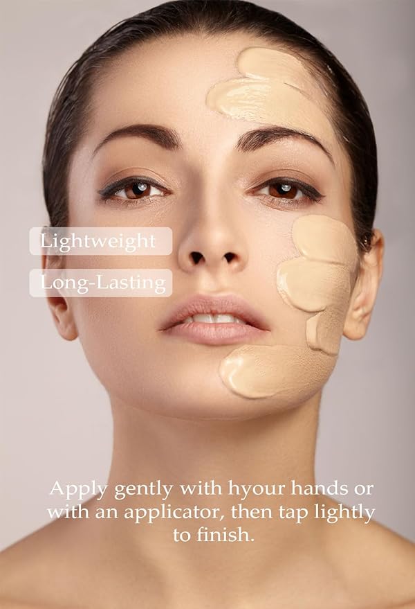 PS.PRETTYSKIN Collagen foundation for women, Long-Lasting Perfect Cover UV protection SPF15, Korean makeup with Titanium Dioxide 100ml/3.38fl.oz. (#23)