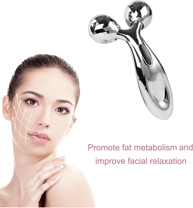 Stainless Steel Gua Sha and Face Roller Set,Metal Face Roller Gua Sha Massage Tool for Face Neck Eye Body Skin Care,Facial Roller for Women