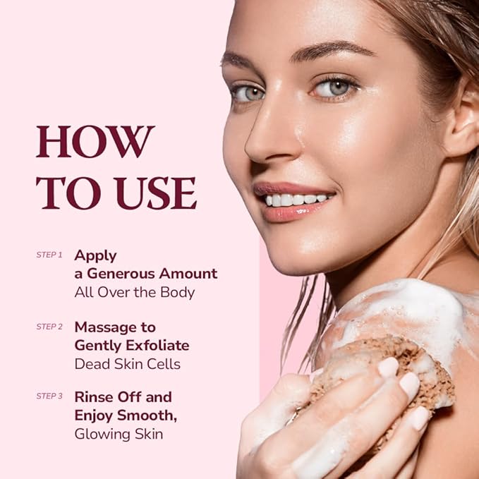 HIMALAYA PINKSALT Daily Scrub & Body Wash - Exfoliating Body Scrub, Dead Sea Salt & Himalayan Pink Salt, Natural Moisturizing Bodywash, Retinol & Hyaluronic Acid Shower Gel, Korean Skincare 21.1oz