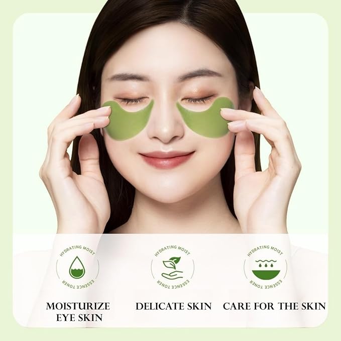 Under Eye Patches - 24K Gold Eye Mask,Moisturizing Serum for Firming, Brightening, and Relieving Eye Fatigue - Under Eye Patches for Dark Circles and Puffiness (seaweed)