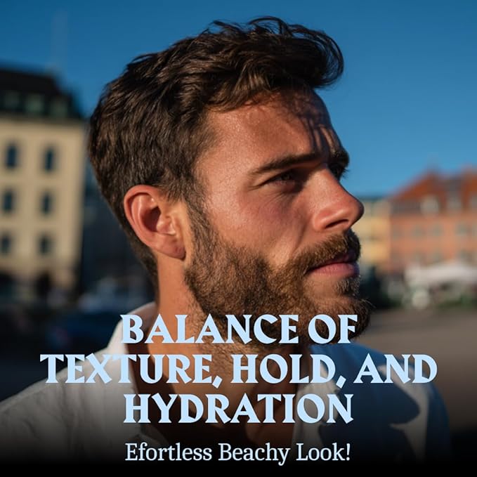 Striking Viking Sea Salt Spray for Men - Medium Hold - 6.76 Fl Oz (200ml) Blue Ocean Scent - Texturizing, Volumizing & Curl Enhancing - Beachy Texture Salt Spray for Hair