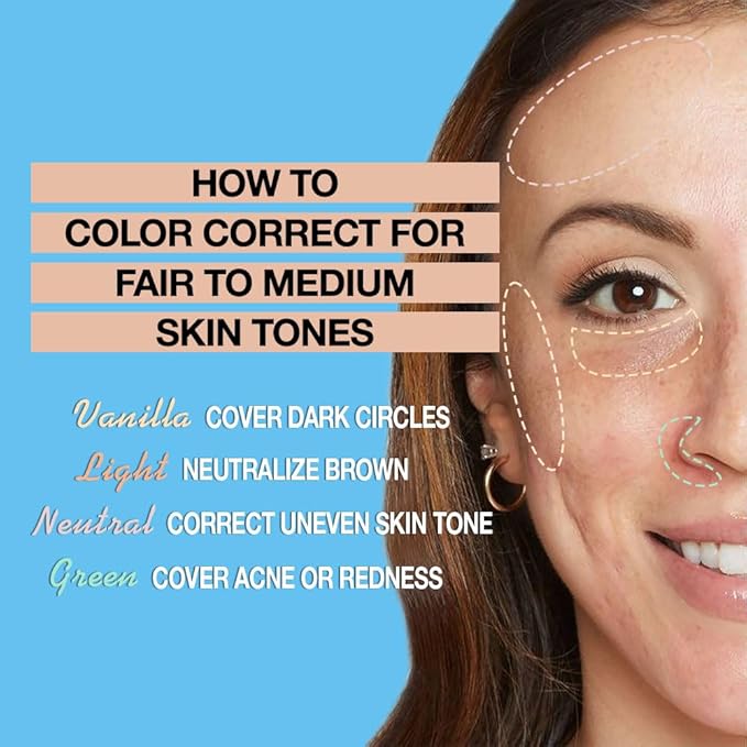 Kaely PROFESSIONAL MAKEUP Correcting Concealer Stick,Medium Coverage Concealer Crayon,under Eye Brightener Concealer for Dark Circles,corrector de ojeras,Lightweight,Vegan,04 VANILLA