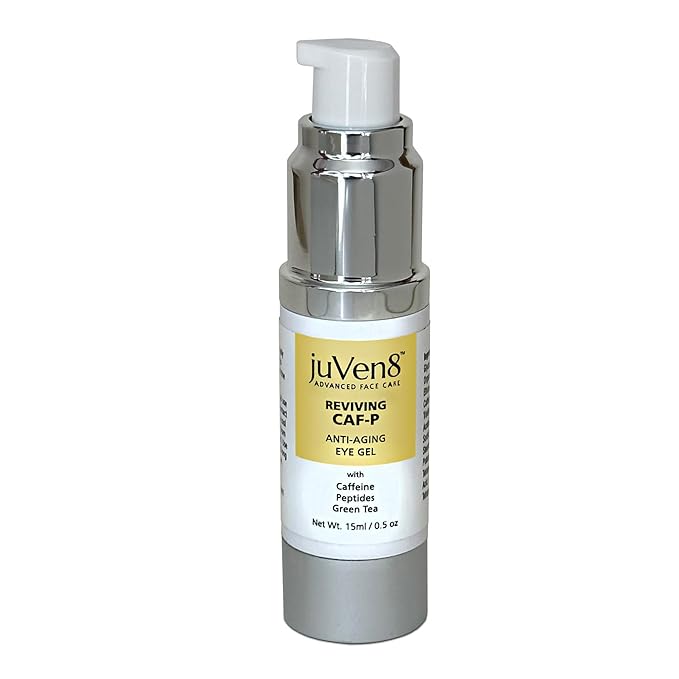 Reviving Eye Gel, 15ml - with Caffeine, Peptides, Green Tea & Hyaluronic Acid - Anti-Aging, Anti-Wrinkle, Dark Circles Eye Cream