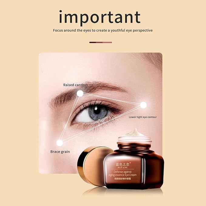 Eye Cream for Dark Circles and Puffiness, Reducing Puffiness and Bags Under Eyes Night Eye Cream, Moisturizing and Easily Absorbed Night Time Eye Wrinkle Cream for Women, 0.7oz