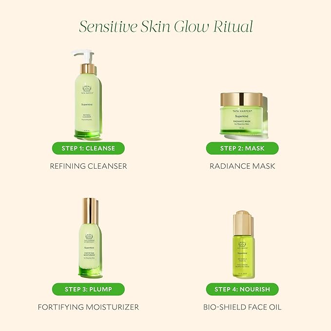 Tata Harper Superkind Radiance Mask, Gentle Glow Mask for Sensitive Skin, Skin Barrier Support, Hypoallergenic Skincare, Fragrance Free, Natural Skincare, Dermatologist Tested, Vegan, 30ml