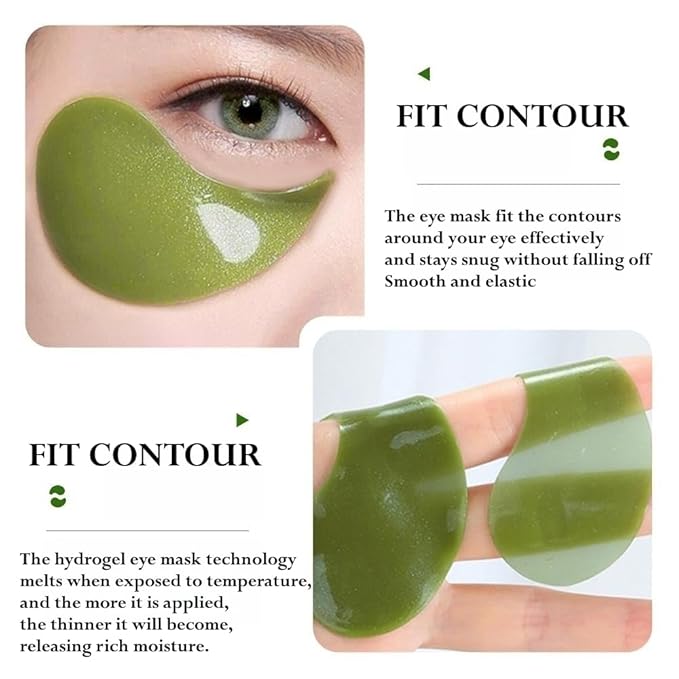 Under Eye Patches - 24K Gold Eye Mask,Moisturizing Serum for Firming, Brightening, and Relieving Eye Fatigue - Under Eye Patches for Dark Circles and Puffiness (seaweed)