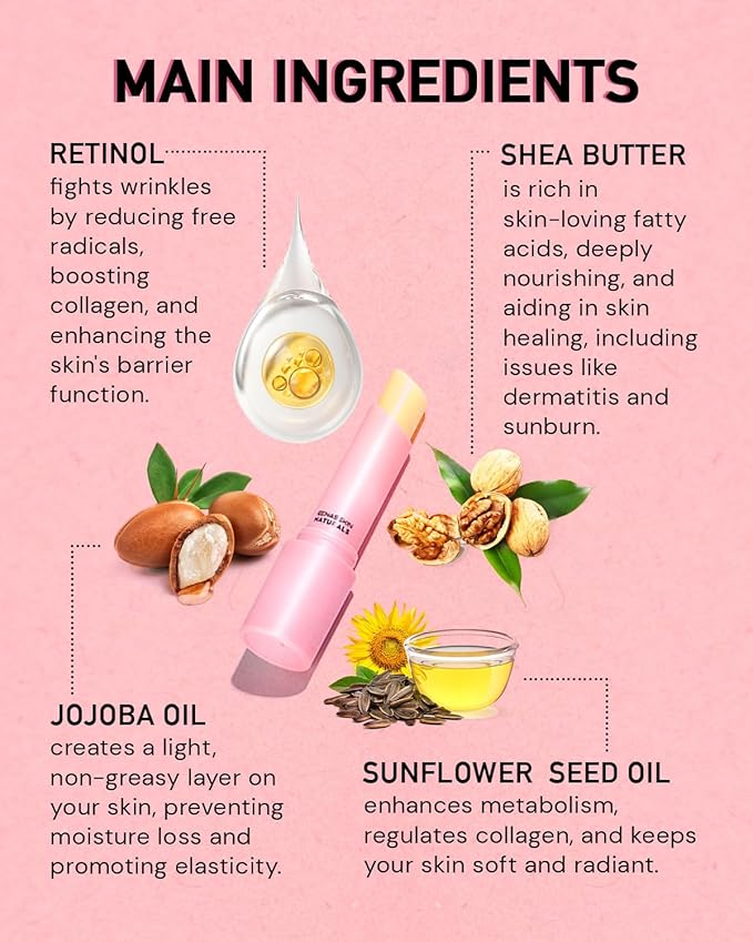 Under Eye Stick For Puffiness: Retinol Under Eye Treatment Reducing Eye Bags and Dark Circles - Eye Balm for Fine Lines, Wrinkles and Puffiness, Eye Cream for Late Nights,