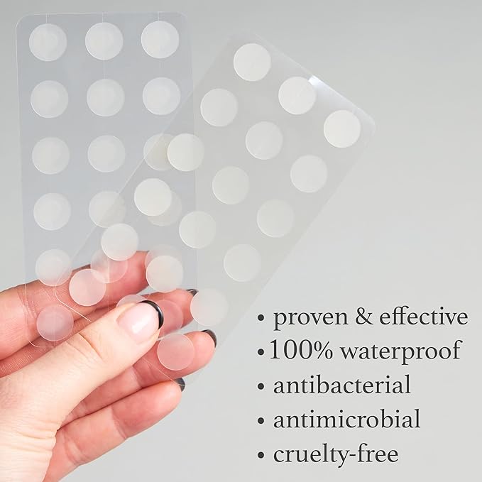 Julep Patch Me Up Waterproof Pimple Patches for Face – 72 Hydrocolloid Clear Acne Patches with Tea Tree Oil, Ultra-Thin Acne Stickers, Reduces Blemishes & Scarring – 48 8mm & 24 12mm Patches