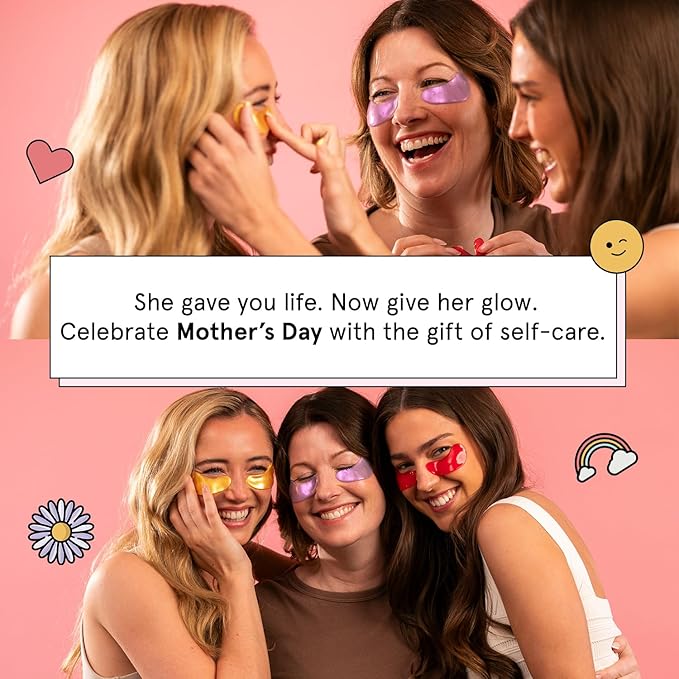 grace & stella Peptide Under Eye Patches with Niacinamide & Rice Extract - Firming Eye Masks for Dark Circles and Puffiness - Gel Mask for Firmer-Looking Skin - Vegan, Cruelty-Free (White, 48 Pairs)