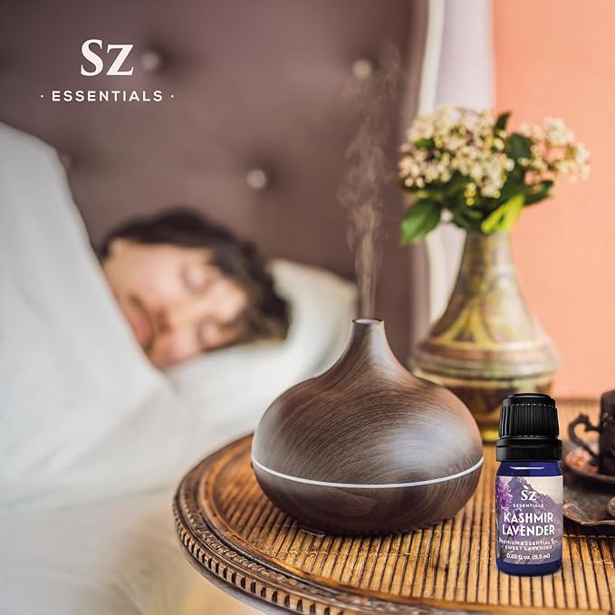 Kashmir Lavender Essential Oil – 100% Pure & Undiluted – Sweet Floral Scent for Relaxation, Aromatherapy, Self-Care, Natural Perfumery – Vegan & Therapeutic – 0.22 fl oz (6.5 mL)