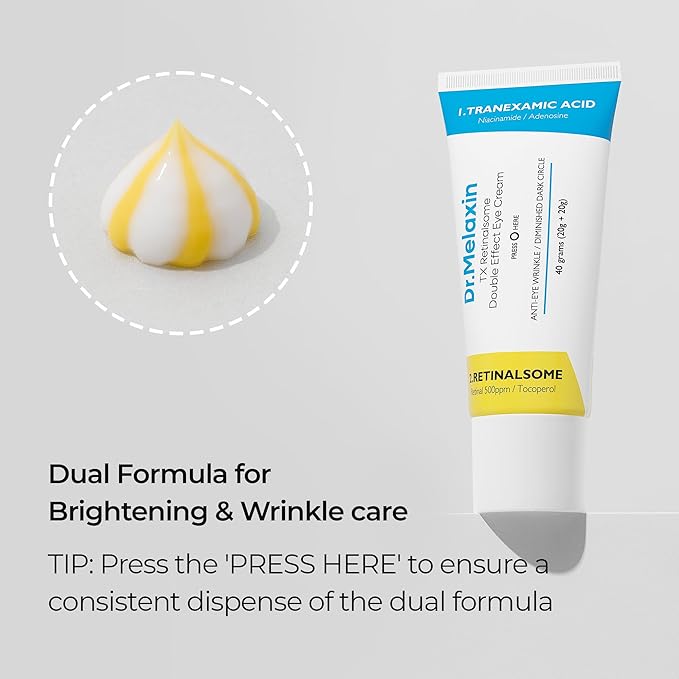 TX Retinalsome Eye Cream with Adenosine Niacinamide for Fine Lines, Wrinkles & Dark Spots | Daily Anti-Aging Under Eye Care | 40g - Korean Skincare