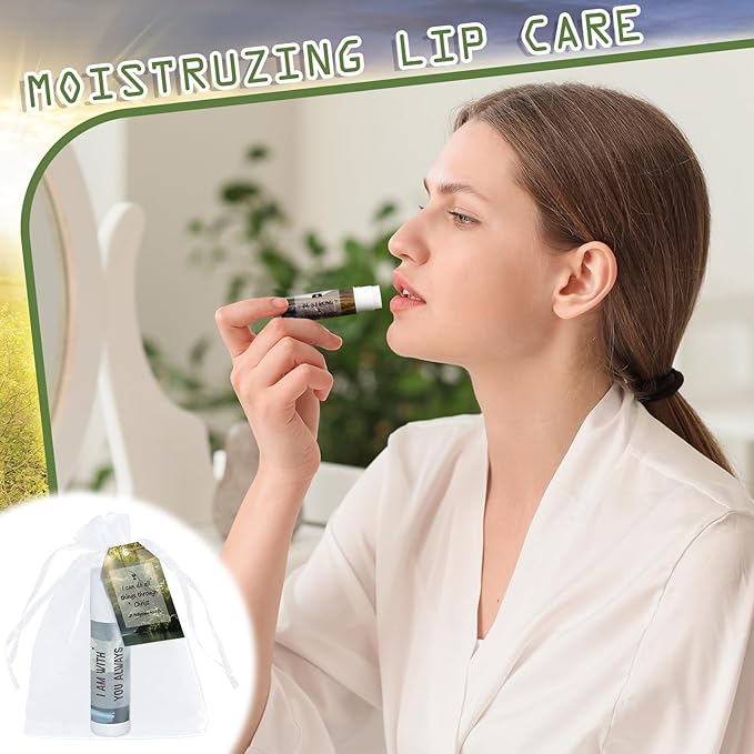 50 Sets Lip Balms Christian Gifts for Women Religious Scripture Bible Verse Inspirational Motivational Small Thank You Gifts for Church Sunday School Vanilla Flavor