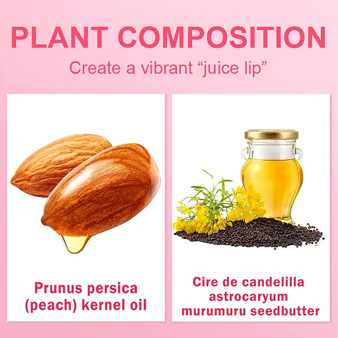 Lip Glowy Balm Moisturizing Lip Balm Plumping Lip Gloss Lip Sleeping Mask Lip Butter Balm Day Night Lip Care Glowy Lip Balm - Berry