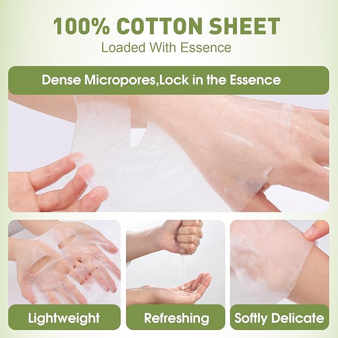 48 Pack Collagen Hydrating Face Masks Skincare for Women, Moisturizing & Soothing Face Mask for All Skin Types, Facial Masks Set Spa Gifts for Women, Bulk Sheet Face Mask for Skin Care