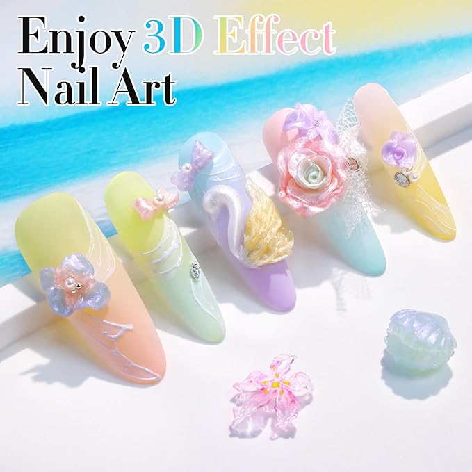Double Rhythm 3D Nail Gel Pearl Solid Sculpting Gel for Nail Art Non-Sticky Hard for Building Carving Molding Extension Soak Off UV/LED Nail Art Salon Home DIY 0.5 Oz (Nude-Silk 02)