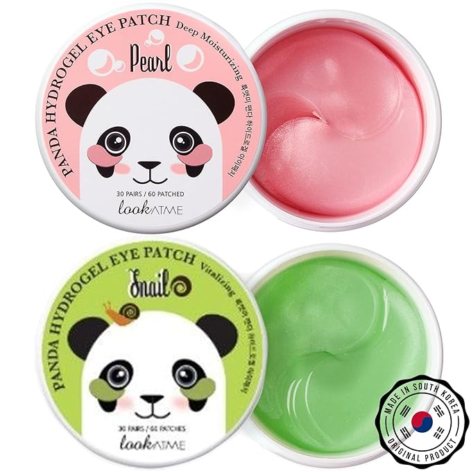 Korean Under Eye Patches for Dark Circles and Puffiness, Under Eye Mask for Puffy Eyes, Eye Bags with Snail Pearl (60pcs x 2pk), Cooling Eye Masks with Hyaluronic Acid, Collagen, Hydrogel Eye Gel Pads