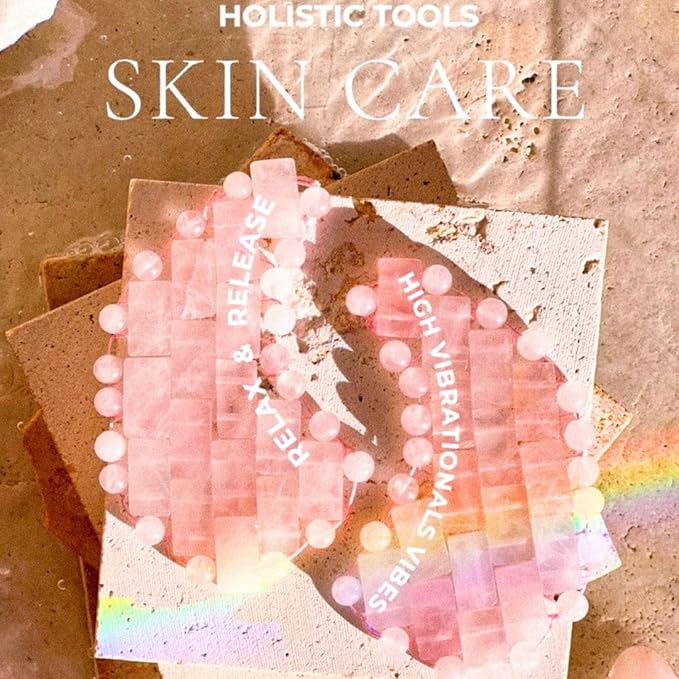 Moon Shape Crystal Clear Quartz Eye Mask, Anti-Aging Hot or Cold Using Stone Eye Mask 100% Natural Beauty Eye Mask (Rose Quartz)