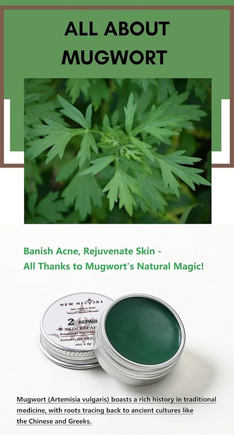 40 Days Complete Acne Skin Care Kit.Mugwort Essential Oil Soap -1Pcs,120g-For Moisturize,Balance Skin.-Acne Recovery Ointment for Facial Acne&Pores-2Pcs,16g.