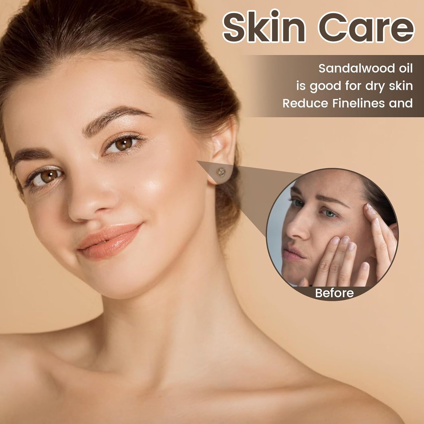 yethious Rose Sandalwood Essential Oil Set 100% Pure Aromatherapy Oils Kit Organic 2 Pack Perfume Oil Set