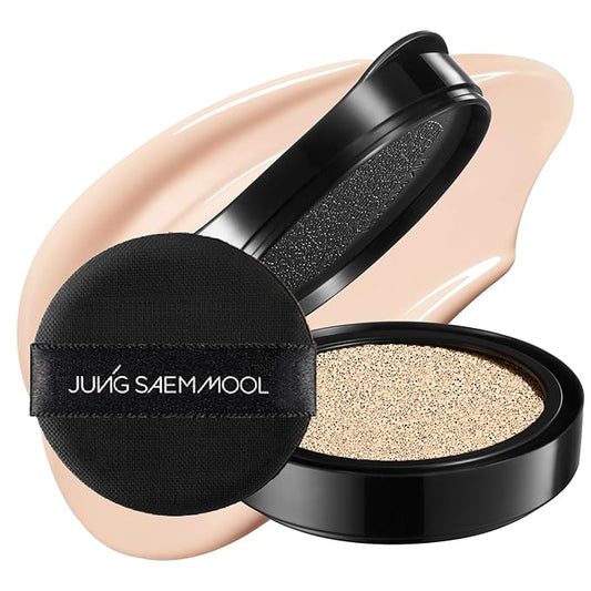 JUNG SAEM MOOL Essential Skin Nuder Cushion 17 Fair Light 0.49 Fl Oz (Refill Only, SPF 50 Broad Spectrum) | Natural Radiant Finish, Lightweight Hydration, Korean Cushion Foundation