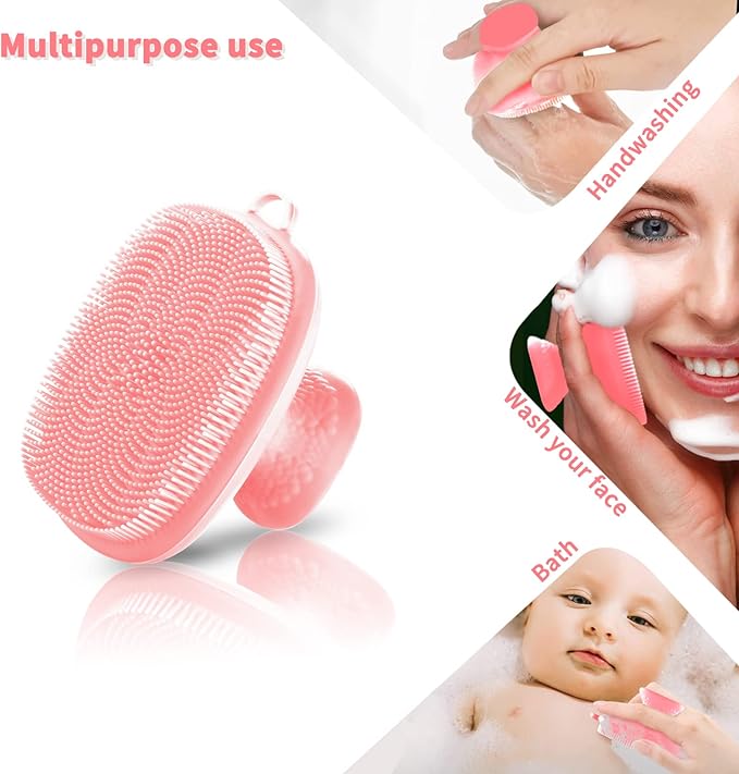 VWMYQ Silicone face Scrubber for Women Facial Cleansing Brush Silicone Face Wash Brush Manual Waterproof Cleansing Skin Care Face Brushes for Cleansing and Exfoliating